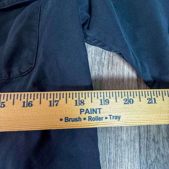 Quiksilver Utility Shirt Jacket Black Small Samurai Logo Long Sleeve Military5 - Picture 8 of 8